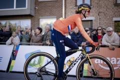 at the race start in Halle of the 3rd UCI Gravel World Championships 2024 - Flanders (BEL)©kramon