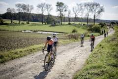 rolling over the gravel roads of Flanders at the 3rd UCI Gravel World Championships 2024 - Flanders (BEL)©kramon