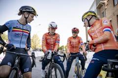 at the race start in Halle of the 3rd UCI Gravel World Championships 2024 - Flanders (BEL)©kramon