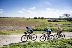 rolling over the gravel roads of Flanders at the 3rd UCI Gravel World Championships 2024 - Flanders (BEL)©kramon