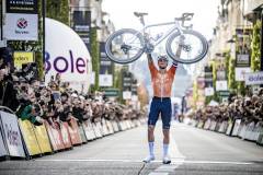 Mathieu VAN DER POEL (NED/Alpecin-Deceuninck) crowns himself World Champion in the Elite Men’s race at the 3rd UCI Gravel World Championships 2024 - Flanders (BEL)©kramon