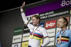 Mathieu VAN DER POEL (NED/Alpecin-Deceuninck) is the new World Champion after winning the Elite Men’s race at the 3rd UCI Gravel World Championships 2024 - Flanders (BEL)©kramon