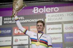 Mathieu VAN DER POEL (NED/Alpecin-Deceuninck) is the new World Champion after winning the Elite Men’s race at the 3rd UCI Gravel World Championships 2024 - Flanders (BEL)©kramon